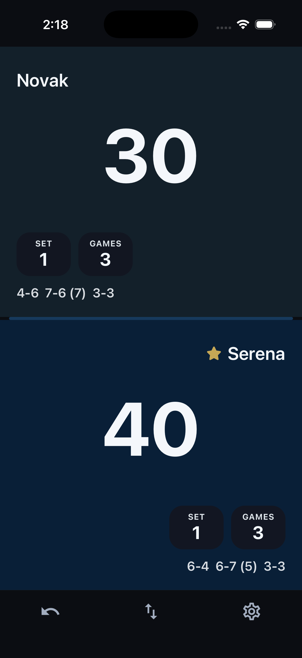 RallyTap app screen